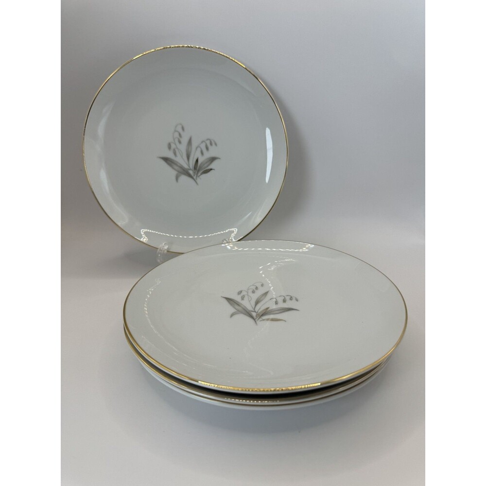 KAYSONS VTG Mid-Century Modern 1961 Golden Rhapsody Set of 4 Bread Plates 6.75"
